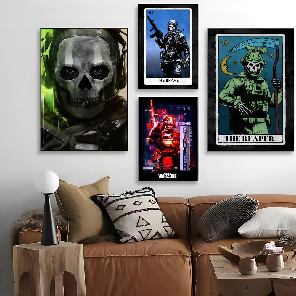 Home Cinema Wallpaper - CallS Of DutyS ภาพวาดลายเส้นสำหรับงานพิมพ์ศิลปะ ภาพตกแต่ง โปสเตอร์ศิลปะภาพยนตร์
