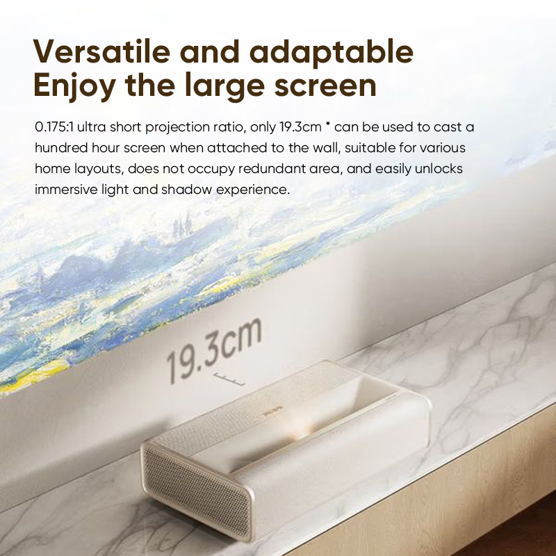Home Cinema Xgimi - XGIMI MIRA 4K โปรเจคเตอร์ทีวีเลเซอร์สามสีแบบฉายระยะใกล้พิเศษ ความสว่าง 2000