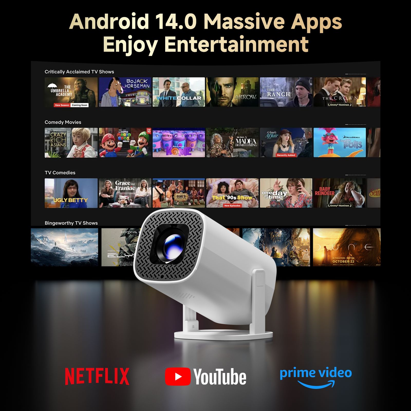 HONGTOP P30PROสมาร์ทมินิโปรเจค - Home Cinema Night บทวิจารณ์และราคา