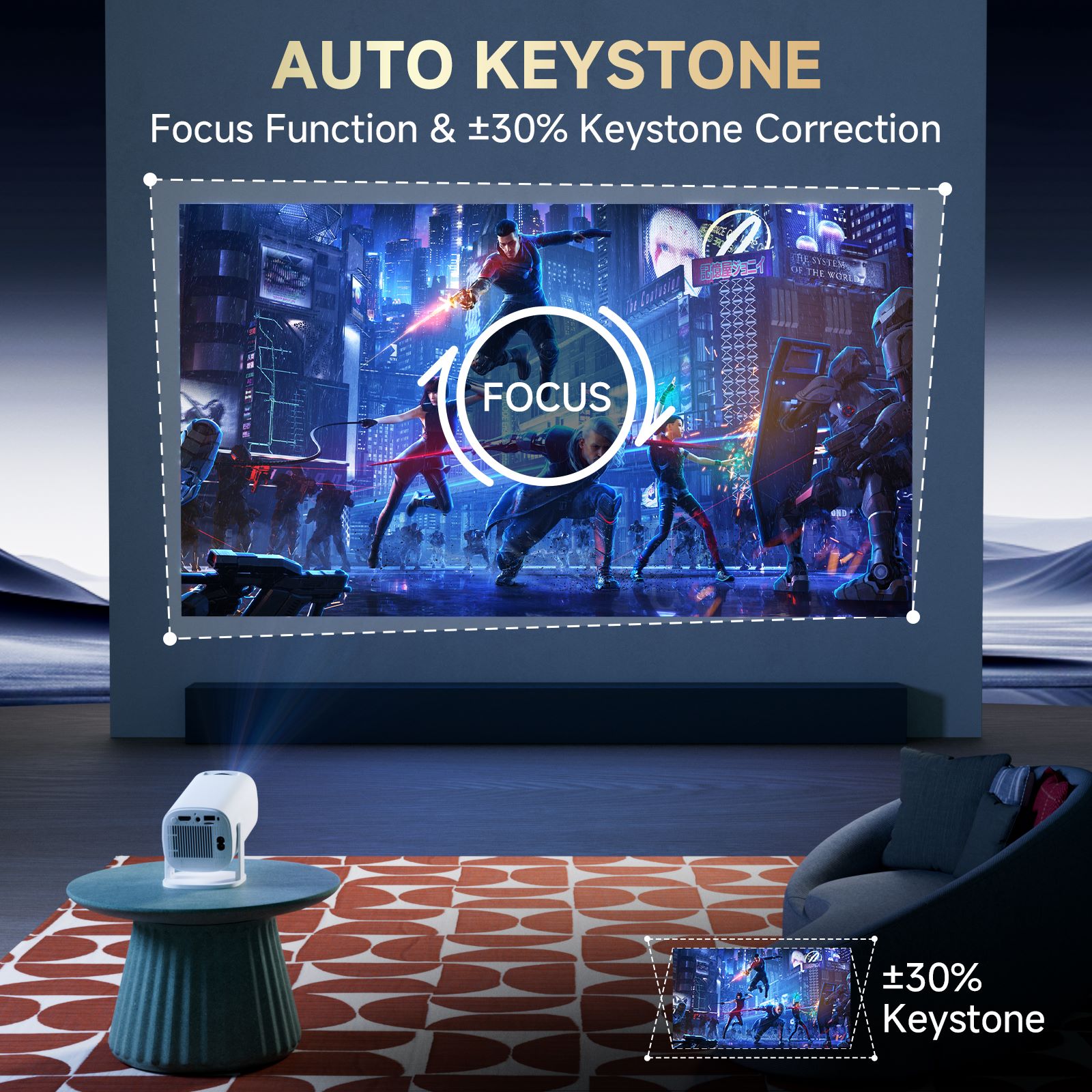 HONGTOP P30PROสมาร์ทมินิโปรเจค - Home Cinema Night บทวิจารณ์และราคา