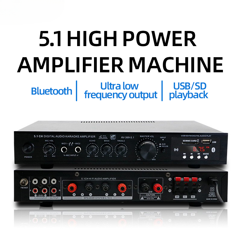 6 ช่องบลูทูธ 5.1 ลำโพงเสียง AM - Home Cinema Bluetooth 5.1 บทวิจารณ์และราคา