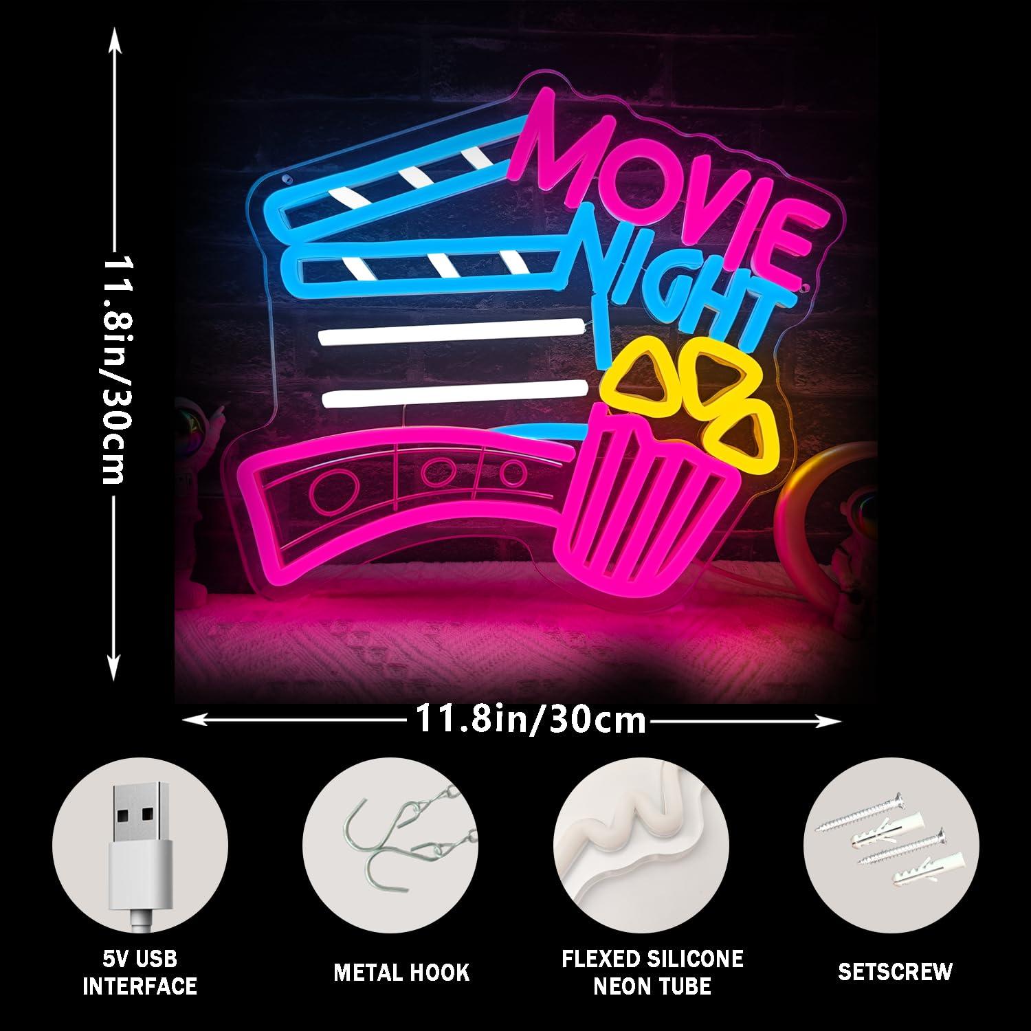 ป้ายไฟนีออนสำหรับชมภาพยนตร์ ไฟ - Home Cinema Night บทวิจารณ์และราคา