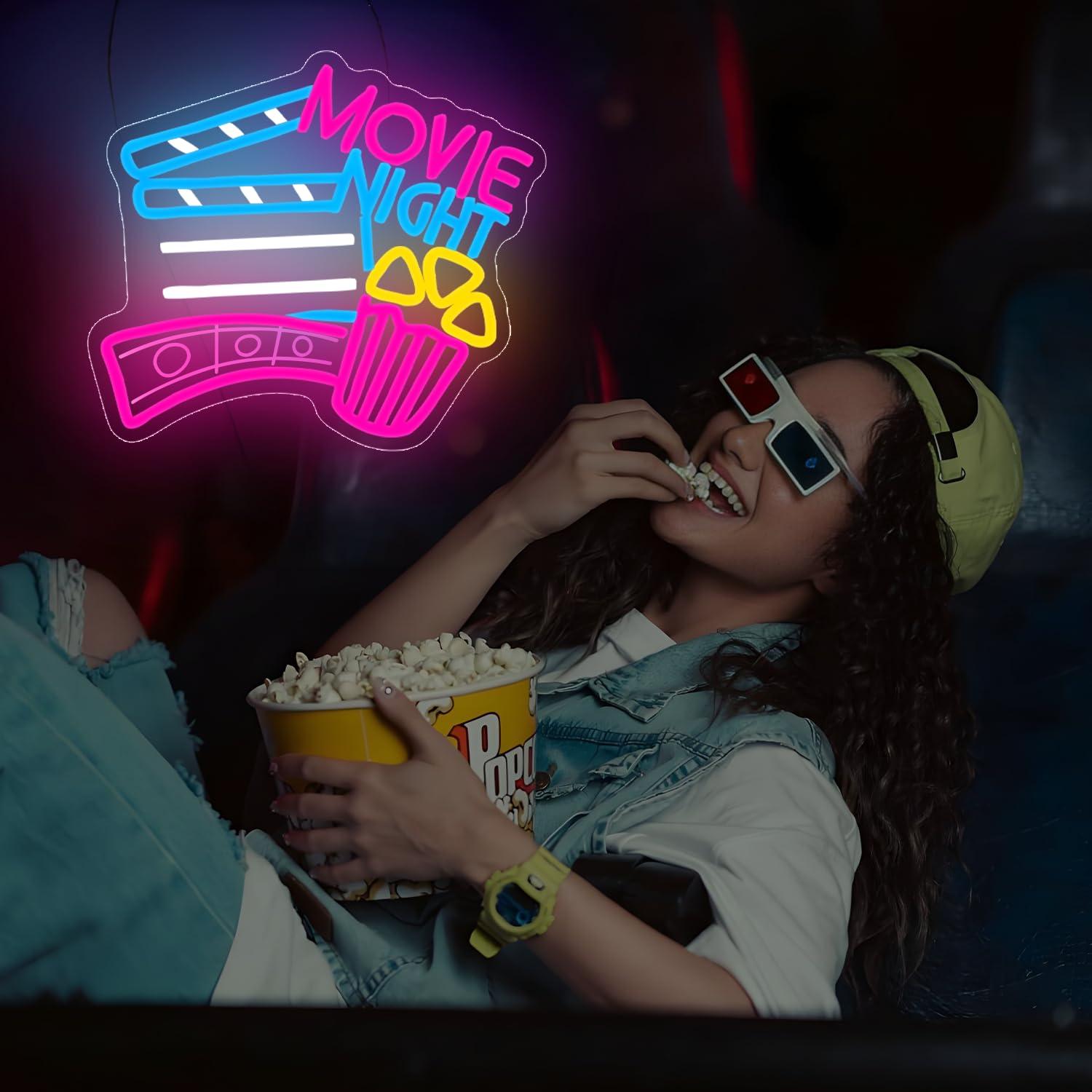ป้ายไฟนีออนสำหรับชมภาพยนตร์ ไฟ - Home Cinema Night บทวิจารณ์และราคา