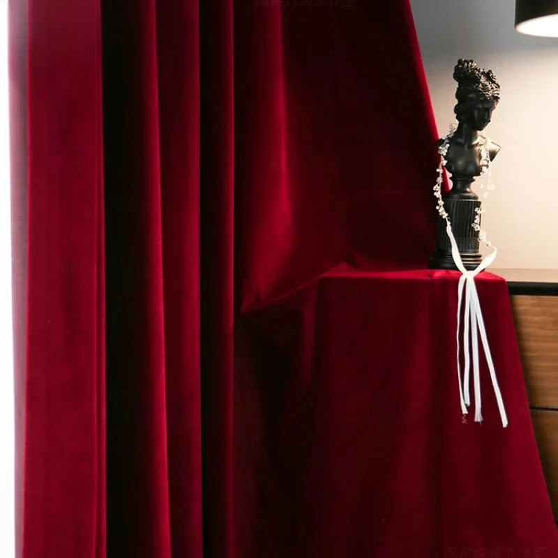 Nordic Modern Burgundy สีแดงหร - Blackout Curtain Thick บทวิจารณ์และราคา