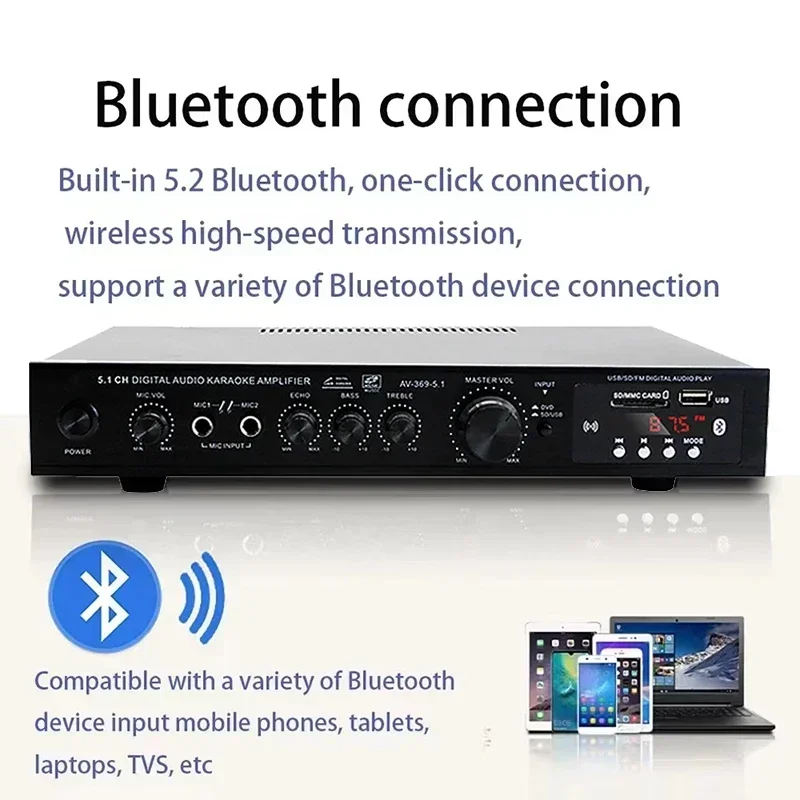 ลำโพงบลูทูธ AV-369BT 5.1 เครื่ - Home Cinema Bluetooth 5.1 บทวิจารณ์และราคา