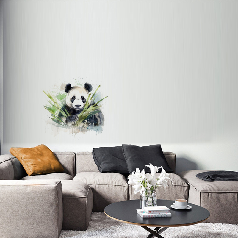 C76 #   สีน้ำแพนด้าสติ๊กเกอร์ต - Home Cinema Wallpaper บทวิจารณ์และราคา