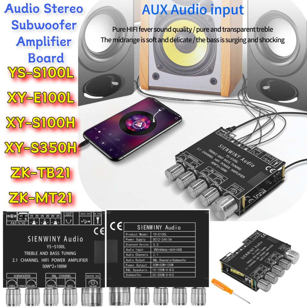 2.1 บอร์ดแอมพลิฟายเออร์พาวเวอร - Home Cinema Bluetooth 5.1 บทวิจารณ์และราคา