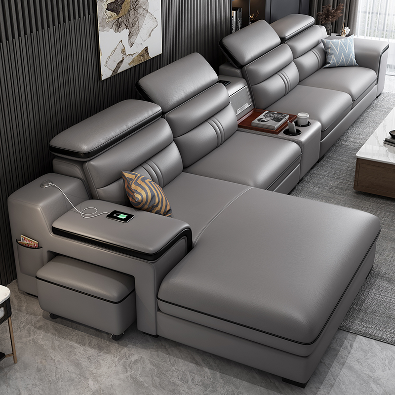 โซฟาอพาร์ทเมนท์ทันสมัย โซฟาหนั - Home Cinema Room Accessories บทวิจารณ์และราคา