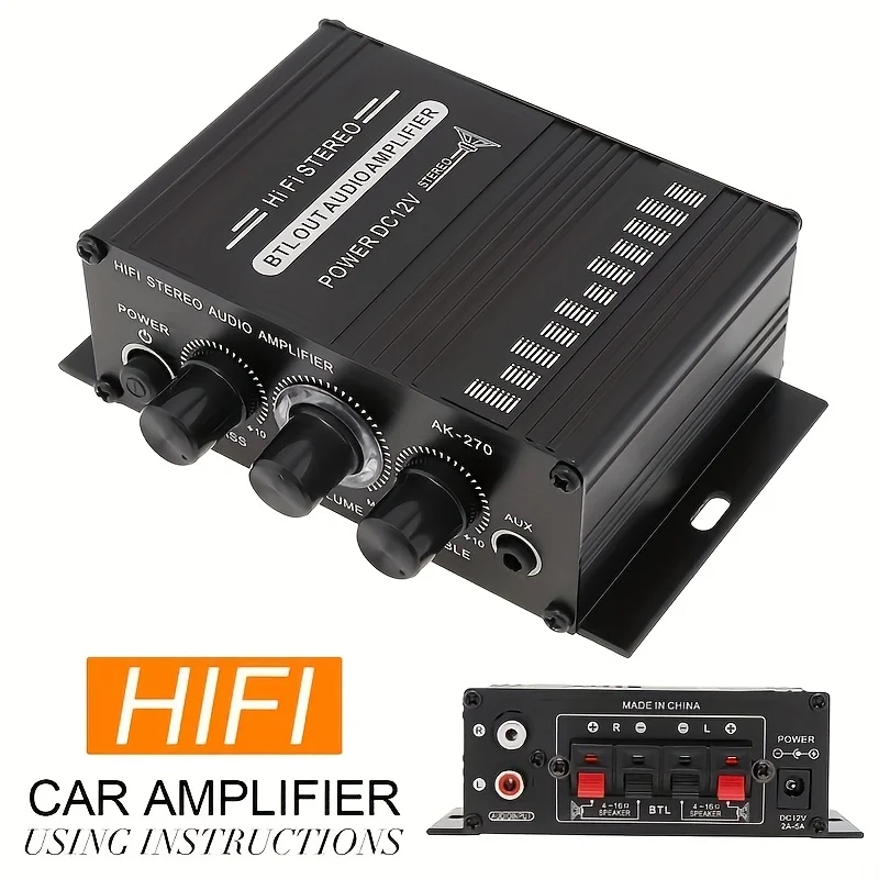 AK-270 400W มินิเพาเวอร์แอมป์  - Home Cinema Beamer บทวิจารณ์และราคา