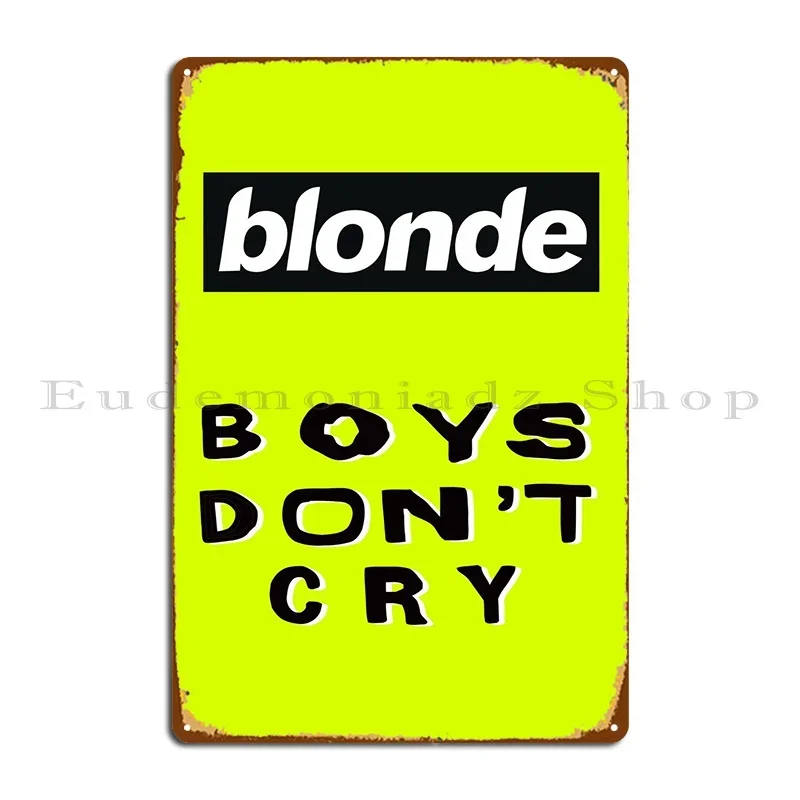 ป้ายโลหะ Boys Don't Cry สำหรับ - Home Cinema Wall Design บทวิจารณ์และราคา
