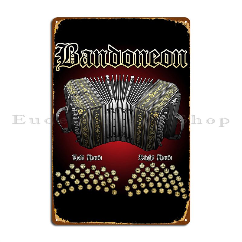 Bandoneon แผ่นโลหะโปสเตอร์ Cin - Home Cinema Wall Design บทวิจารณ์และราคา