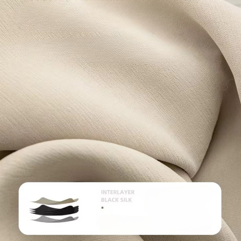 ครีมกํามะหยี่ Chenille Blackou - Blackout Curtain Thick บทวิจารณ์และราคา
