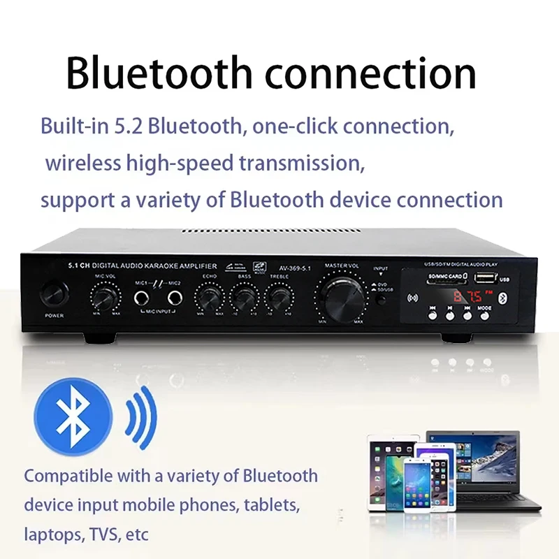 AV-369BT ลำโพงบลูทูธ 5.1 พร้อม - Home Cinema Bluetooth 5.1 บทวิจารณ์และราคา